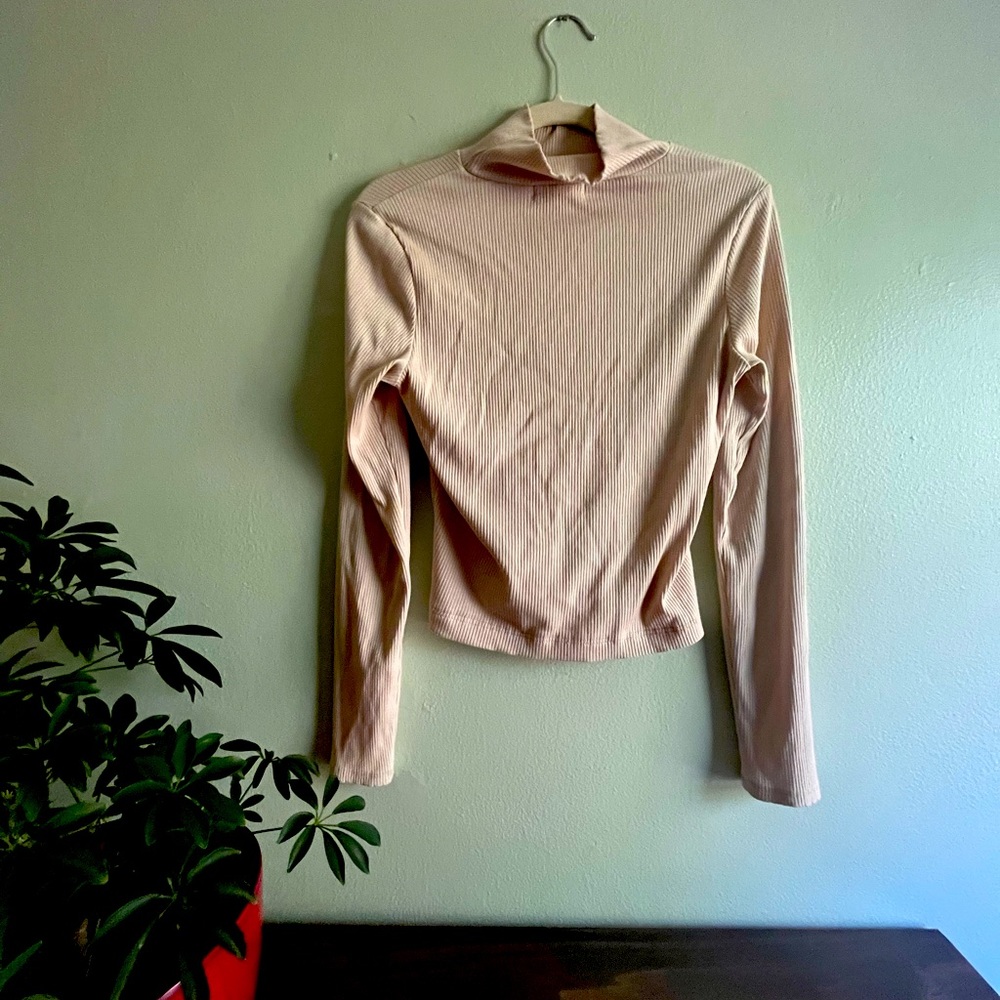 Basic cropped turtleneck